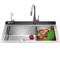 thick panel intelligent electrolysis handmade stainless steel kitchen sink